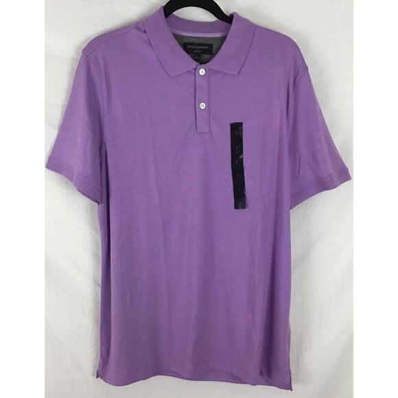 Banana Republic Mens Dress Polo Medium New - Picture 1 of 5